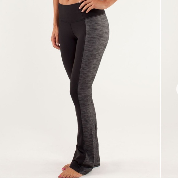 Lululemon Barre Pulse Pant Sz 4 Black/Gray - Picture 2 of 10